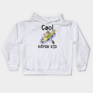 Kayak River Rafting Kids Gift Canoe Unicorn for Son Daughter Kids Hoodie